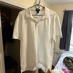Calvin Klein Cream Short-Sleeve Polo